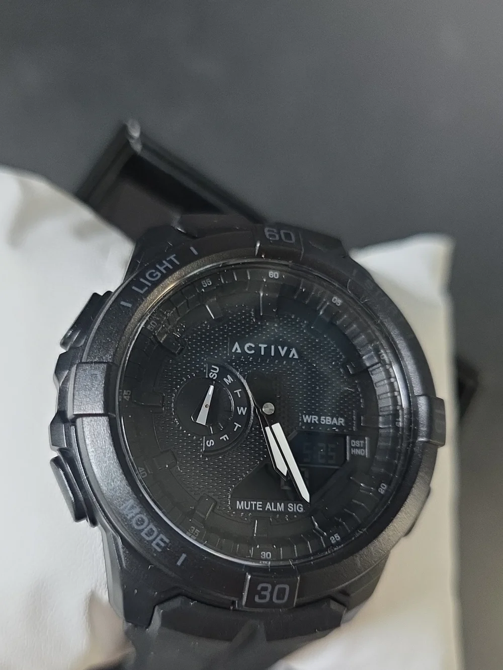 401. Activa X Invicta Spry Analog-Digital Quartz 53mm Black Sports Watch